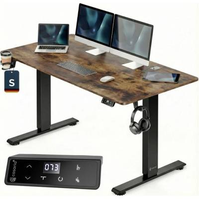Sconto Písací stôl WORKSPACE 3 hnedá 118 x 120 x 60