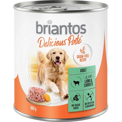 Briantos Delicious Paté jahňacie s mrkvou 24 x 800 g