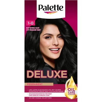 Palette Barva na vlasy Deluxe 1-0 sytá přirozeně černá