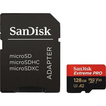 SanDisk microSDXC Extreme Pro 128GB UHS-I/A2/C10/V30 SDSQXCY-128G-GN6MA/183521