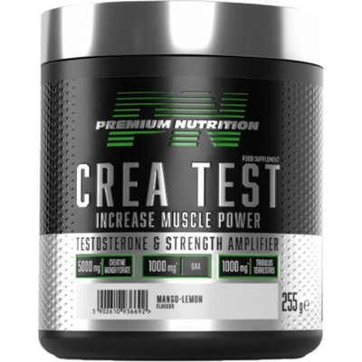 Premium Nutrition Crea Test | with DAA & Tribulus [255 грама] Екзотични Плодове