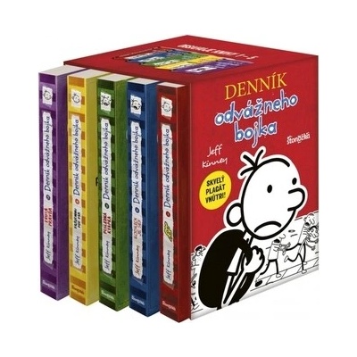 Denník odvážneho bojka box 1–5 - Jeff Kinney