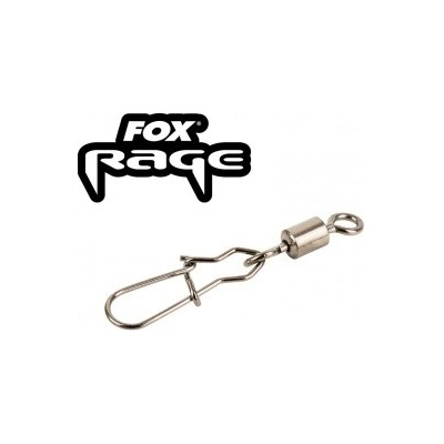 Fox Karabinka s Obratlíkem Rage Surefit Snap Swivel Black vel.1 10ks – Zbozi.Blesk.cz