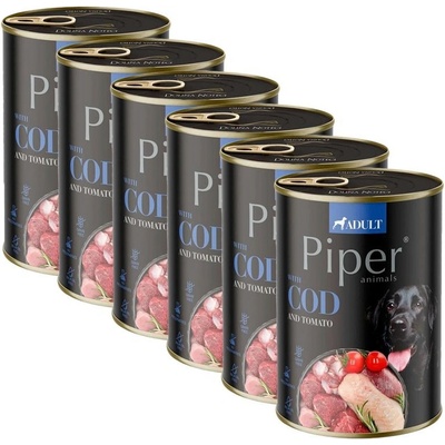 Piper Adult s treskou a rajčaty 6 x 400 g