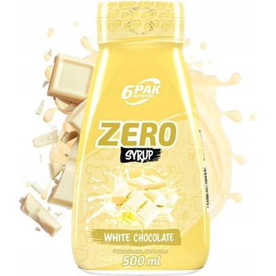 6Pak Nutrition Zero Syrup 0,5 l bílá čokoláda