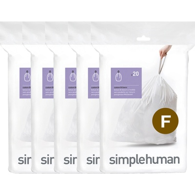 Simplehuman sáčky do odpadkového koše 25 l typ F zatahovací 100 ks 20 µm CW0165CP