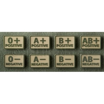 HELIKON-TEX Nášivka 3D Helikon-Tex, krevní skupina khaki, Barva béžová, Skupina 0+ – Zboží Dáma