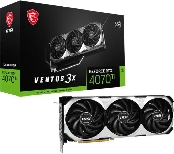 MSI GeForce RTX 4070 Ti VENTUS 3X OC 12GB GDDR6X 192bit (V513-001R)