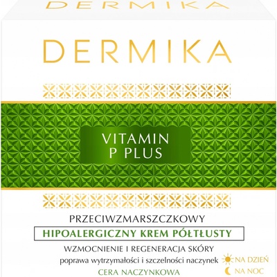 Dermika Vitamin P Plus hypoalergenní mastný denní a noční krém 50 ml