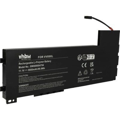 VHBW Батерия за HP ZBook 15 G3 / 15 G4, VV09XL, 9000 mAh (889004784)