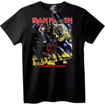 NOONEBRAND Тениска Iron Maiden The Number of the Beast - 2XL, White
