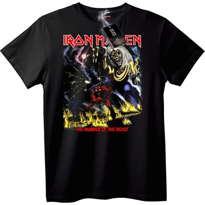 NOONEBRAND Тениска Iron Maiden The Number of the Beast - 2XL, White