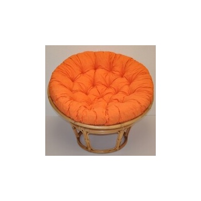Axin trading Relaxační papasan ARTEMIS 110 cm ratan látka medová oranžová – Zbozi.Blesk.cz