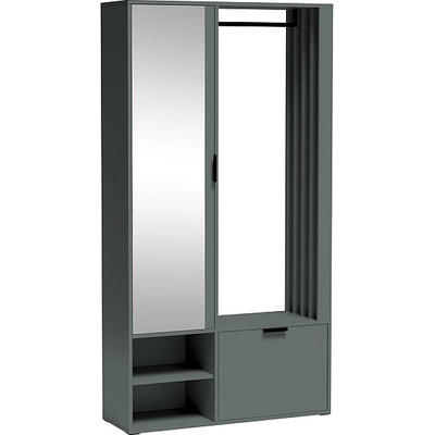 Jarstol Портманто с огледало milo uni зелен камък