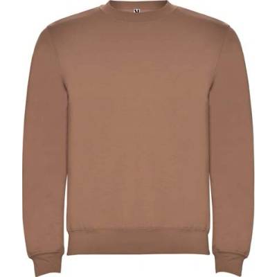Clasica unisex sveter s výstrihom crewneck moka
