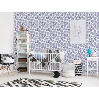 DIMEX ART Луксозна флизелинова тапета лилави листа