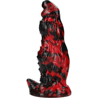 SHOTS Hell Night Fiend Silicone Dildo Red Black