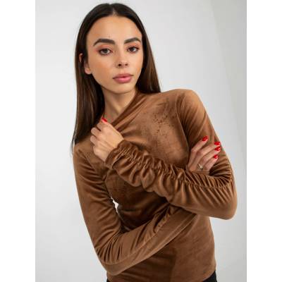 Rue Paris Blouse-R P-BZ-8181.45P-brown hnedá