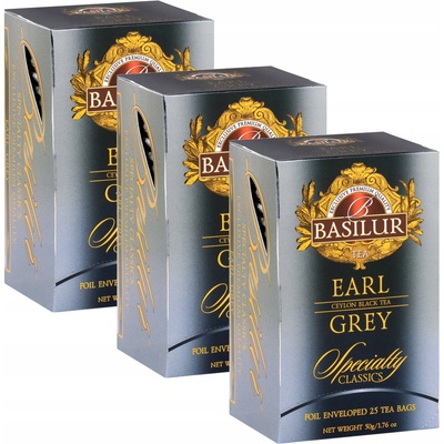 Basilur černý čaj Earl Grey Speciality 25 x 2 g