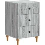 vidaXL Нощен шкаф Сива сонома 43x 41 x 66, 5 см Инженерна дървесина (894101)