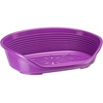 Ferplast Siesta Deluxe 10 bordo - пластмасово легло за котки и кучета бордо цвят 93, 5 Х 68 Х 28, 5 см с включен дюшек