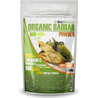 Organic Baobab Powder – Bio baobab prášok 200 g