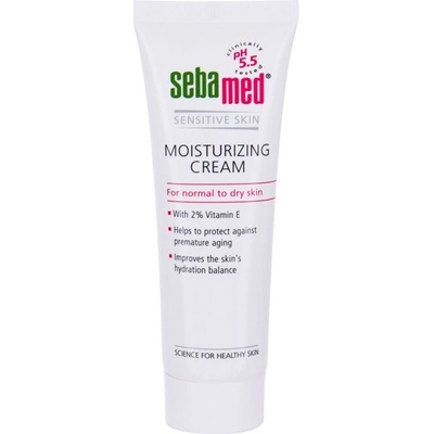 SebaMed Sensitive Skin Moisturizing hydratační krém s vitamínem e pro citlivou pleť 50 ml