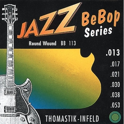Thomastik struny E-kytaru Jazz BeBop Nickel Round Wound sada 014rw