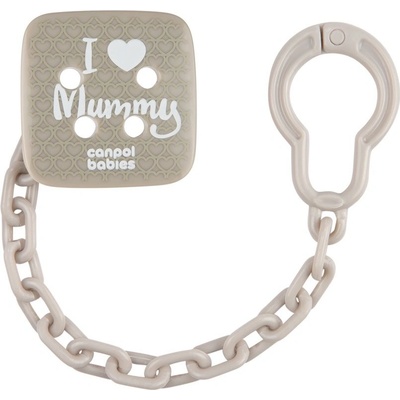 Canpol retiazka I Love Mummy sivá