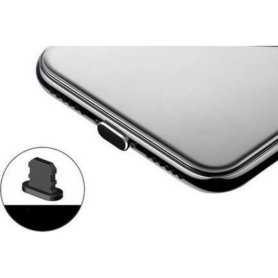 Záslepka aluminium pro konektor Lightning, barva black