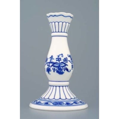 Cibulák svícen 1969, 16 cm originální cibulákový porcelán Dubí, cibulový vzor,