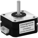 Usongshine Стъпков електромотор Nema 17HS4023 stepper motor 12/24V - 1.8°, 30Ncm - Pancake + кабел