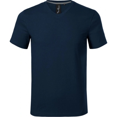 Malfini Premium tričko Action V-neck pánske krátký rukáv MAL-7000213 modré námořní