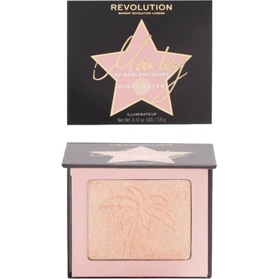 Makeup Revolution x Marlena Sojka Хайлайтър за лице, 3.6 g