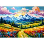 Enjoy - Puzzle Flowered Valley - 1 000 piese