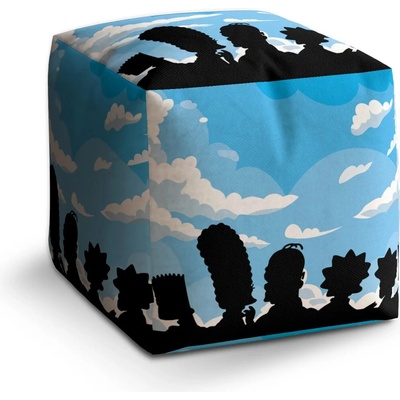 Sablio Taburet Cube Cartoon 2: 40x40x40 cm