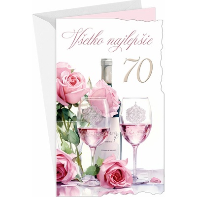 ARGUS Blahoželanie k 70. narodeninám pre ženu 15-6608/70
