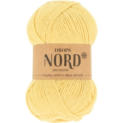 Drops Nord Uni Colour 28 pastelovo žltá