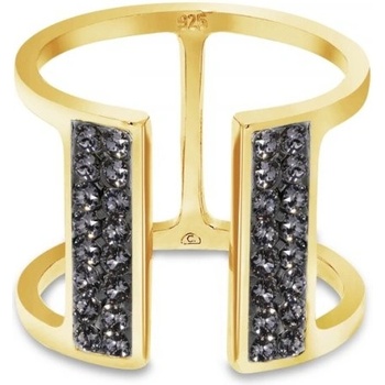 Spark Prsten šedý se Swarovski Elements Radiance PGFMP2SN Silver Night