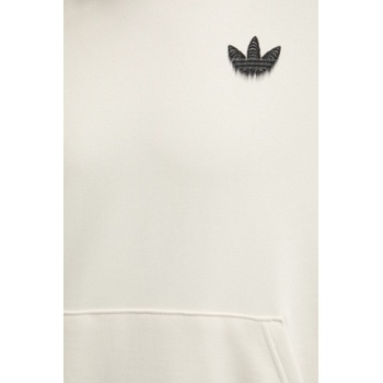 Adidas Памучен суичър adidas Originals Skeleton Hoodie мъжки в бежово с качулка с принт JN4557 (JN4557)