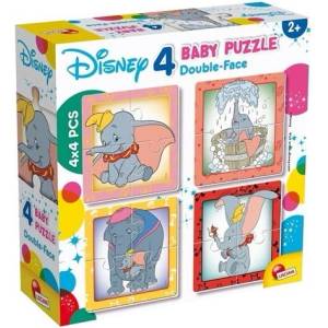 Lisciani Детски пъзел 4 в 1 Lisciani Giochi - Disney Classic, Dumbo (8008324073856-A Dumbo) - baby