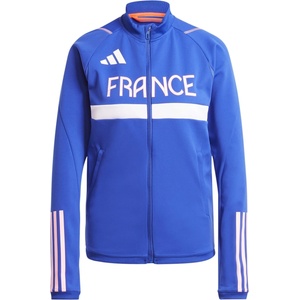 adidas Яке Adidas Women's Team France AEROREADY Slim Fit Performance Training Jacket - Semi lucid blue