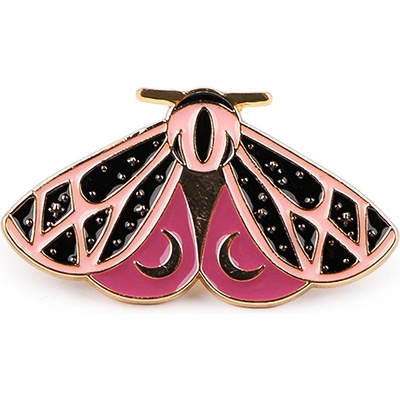 Stoklasa brož noční motýl / můra 2 pudrová černá