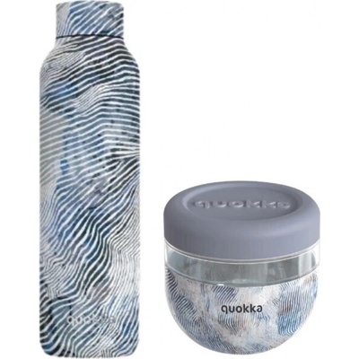 VQuokka set Zen Nádoba na jedlo a Nerezová termo fľaša 630ml