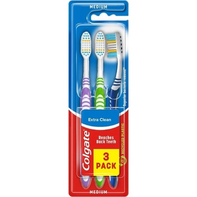 Colgate Extra Clean střední 3 ks