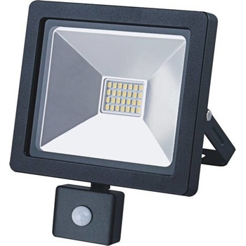 Solight LED vonkajší reflektor SLIM, 10W, 700lm, 3000K, se senzorom, čierny