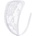 STD Invisible Strapless C-String Transparent Floral Lace White