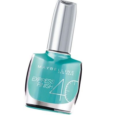 Maybelline Express Finish 40 секунди лак за нокти Nr. 862 Тюркоаз 10 мл