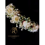 Radi handmade Диадема с бледо жълти рози (633)
