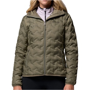 Columbia Дамско пухено яке Columbia Women's Delta Ridge II Down Hooded Jacket Down jacket - Stone Green (104-6750-0412)